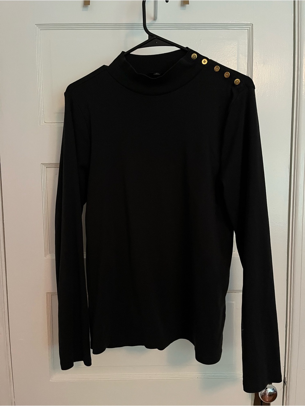 J. Crew Mockneck Ribbed Top